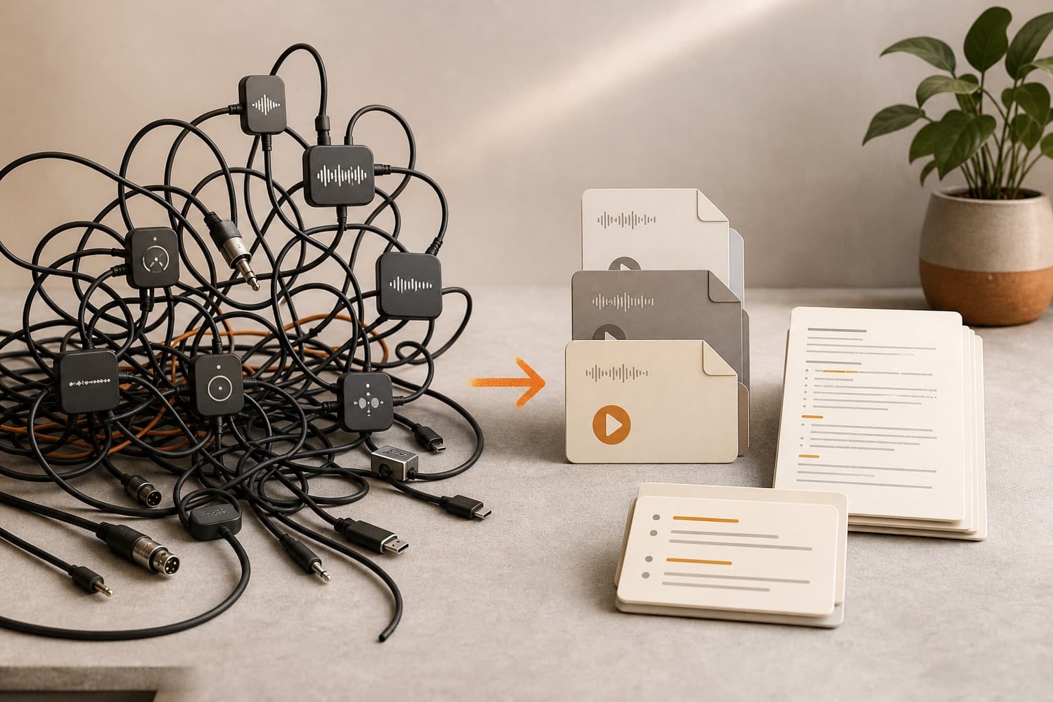 Local Mac audio recording workflow compared with complex virtual audio routing