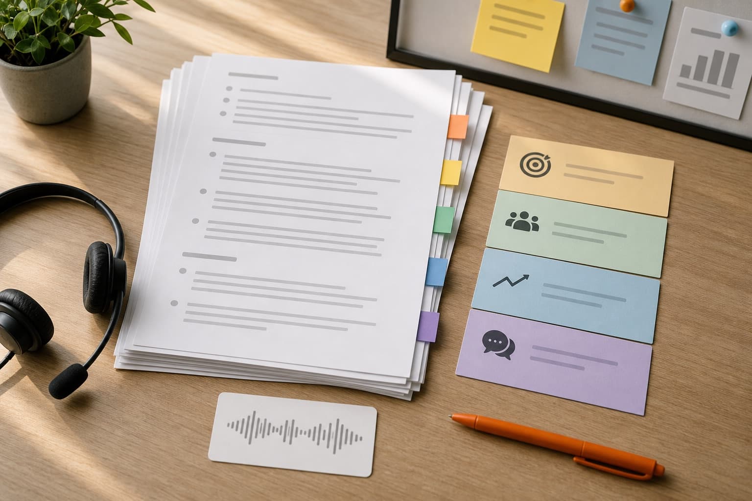 Sales call transcript review workspace with local audio, notes, and follow-up artifacts